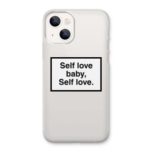 Self love: iPhone 13 Transparant Hoesje