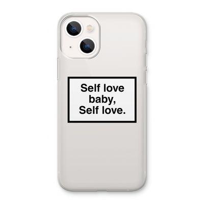 Self love: iPhone 13 Transparant Hoesje