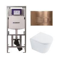 QeramiQ Dely Toiletset - 36.3x51.7cm - diepspoel - rimless - Geberit UP320 Burda inbouwreservoir - softclose toilet zitting 35 mm - koperen bedieningsplaat - rechthoekige knoppen - wit glans SW1026255 / SW1159505/0701131/SW706197 QeramiQ Dely Toiletset - 36.3x51.7cm - diepspoel - rimless - Geberit UP320 Burda inbouwreservoir - softclose toilet zitting 35 mm - koperen bedieningsplaat - rechthoekige knoppen - wit glans SW1026255 / SW1159505/0701131/SW706197