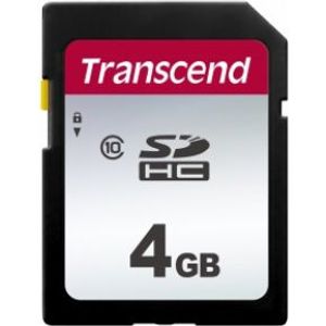 Transcend SDHC 300S 4GB flashgeheugen SD Klasse 10 NAND