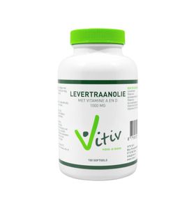 Levertraanolie 1000mg vitamine A D