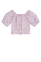 NoNo zomer blouse meisjes - blauw - cropped, AOP - Tomas NoNo zomer blouse meisjes - blauw - cropped, AOP - Tomas