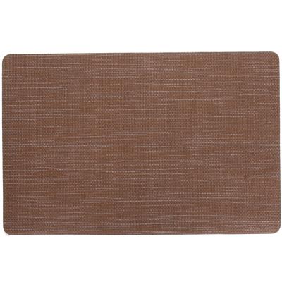 Cosy & Trendy Placemat rechthoekig - vinyl bruin - 29 x 44 cm - Tafel dekken