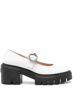 Stuart Weitzman mocassins Soho Gem 60 mm - Blanc