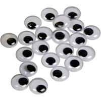 Creativ Company Wiebelogen, niet zelfklevend, d 14 mm, 30 stuk/ 1 doos Creativ Company Wiebelogen, niet zelfklevend, d 14 mm, 30 stuk/ 1 doos
