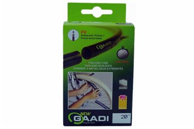 Gaadi FV47 20x1.90/2.10 Presta Binnenband Zwart Gaadi FV47 20x1.90/2.10 Presta Binnenband Zwart