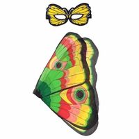 Gekleurde vlinder verkleedset voor meisjes   -