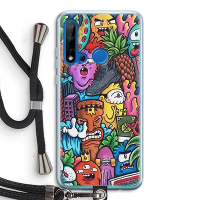 Vexx Mixtape: Huawei P20 Lite (2019) Transparant Hoesje met koord