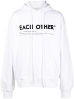 Each X Other hoodie en coton à logo imprimé - Blanc