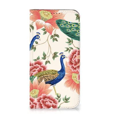 Smartphone hoesje voor iPhone 16 Plus Pink Peacock
