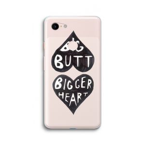 Big butt bigger heart: Google Pixel 3 XL Transparant Hoesje