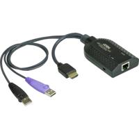 ATEN KVM Adapter [2x USB-A 2.0 stekker, HDMI-stekker - 1x RJ45-bus] 0.20 m Zwart - thumbnail