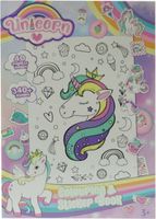 Kleur En Stickerboek Unicorn - thumbnail