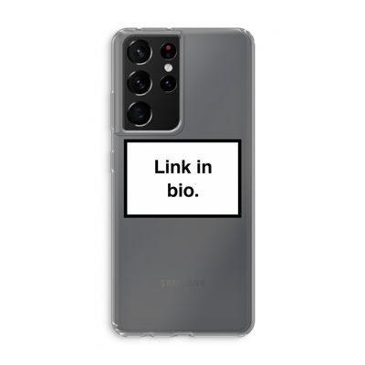 Link in bio: Samsung Galaxy S21 Ultra Transparant Hoesje