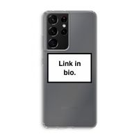 Link in bio: Samsung Galaxy S21 Ultra Transparant Hoesje
