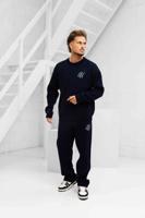 24 Uomo Knitted Trainingspak Heren Navy - Maat XXXL - Kleur: Donkerblauw | Soccerfanshop