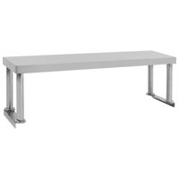 Verhoging voor werktafel 120x30x35 cm roestvrij staal