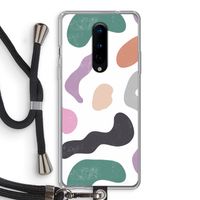 Memphis Shapes: OnePlus 8 Transparant Hoesje met koord