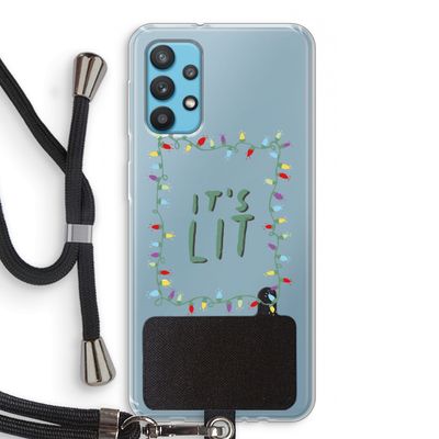 It's Lit: Samsung Galaxy A32 4G Transparant Hoesje met koord