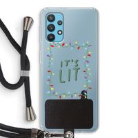 It's Lit: Samsung Galaxy A32 4G Transparant Hoesje met koord