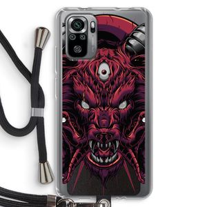 Hell Hound and Serpents: Xiaomi Redmi Note 10S Transparant Hoesje met koord