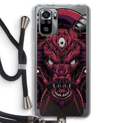 Hell Hound and Serpents: Xiaomi Redmi Note 10S Transparant Hoesje met koord