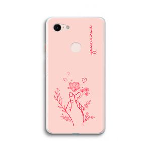 Giving Flowers: Google Pixel 3 XL Transparant Hoesje