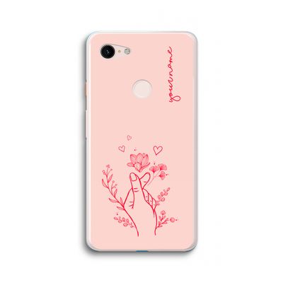 Giving Flowers: Google Pixel 3 XL Transparant Hoesje