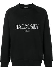 Balmain sweat à logo imprimé - Noir