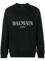 Balmain sweat à logo imprimé - Noir