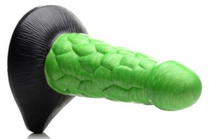 Creature Cocks Radioactive Reptile Fantasiedildo Anale seks, Vaginale seks Groen Silicone 19 mm