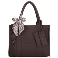Charm London Handtas/Schoudertas Bond Donker Bruin