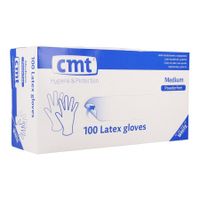 Cmt Handschoenen Latex Wit Pf M 100