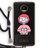Hartje: Motorola Moto Z Force Transparant Hoesje met koord