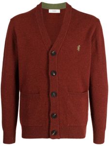 Pringle of Scotland cardigan en laine à col v - Rouge