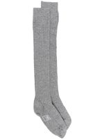 Fedeli chaussettes en cachemire à design nervuré - Gris