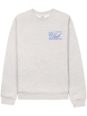 Sporty & Rich sweat à logo imprimé - Gris