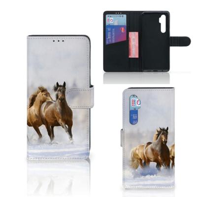 Xiaomi Mi Note 10 Lite | Telefoonhoesje | Met pasjeshouder | Paarden