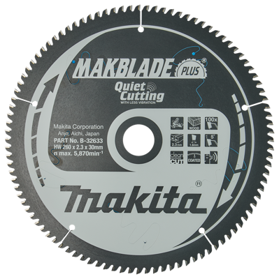 Makita Zaagblad Q C 260X30X2,3 100T 5G - B-32633