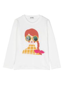 Il Gufo t-shirt en coton à imprimé graphique - Blanc