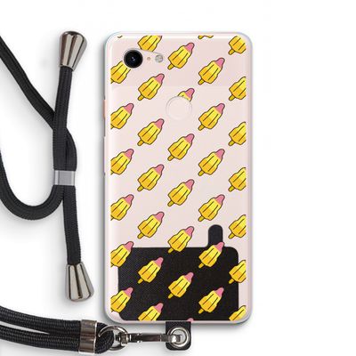 Waterijsjes: Pixel 3 XL Transparant Hoesje met koord