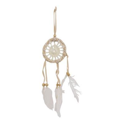 Dromenvanger Wit met Witte Veren (25 cm)