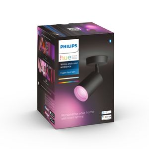 Philips Enkele spot Hue Fugato - White and color zwart 915005761201