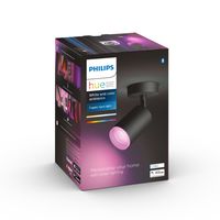 Philips Enkele spot Hue Fugato - White and color zwart 915005761201 - thumbnail