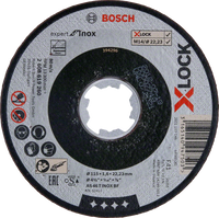 Bosch Accessoires X-LOCK Slijpschijf Expert for Inox 115x1.6x22.23mm, recht - 1 stuk(s) - 2608619260 - thumbnail