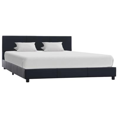 Bedframe kunstleer zwart 120x200 cm