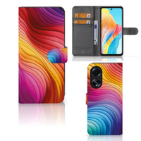 Book Case voor OPPO A98 5G Regenboog - thumbnail