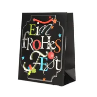 Geschenktas Ein Frohes Fest 20,5 x 11 x 25,5 cm | 20 stuks