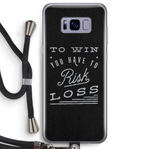 Risk loss: Samsung Galaxy S8 Plus Transparant Hoesje met koord