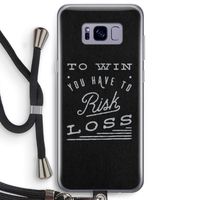 Risk loss: Samsung Galaxy S8 Plus Transparant Hoesje met koord
